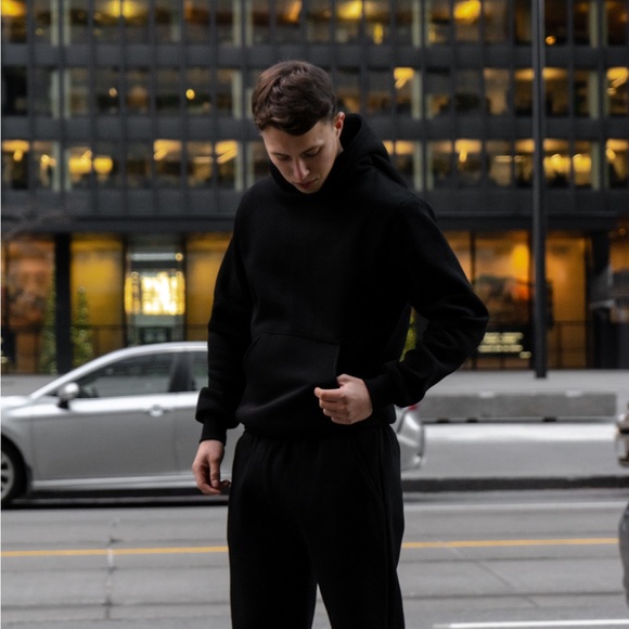 NEW black warm hoodie & joggers sets, fleece model ❄️ - Picture 5 of 5